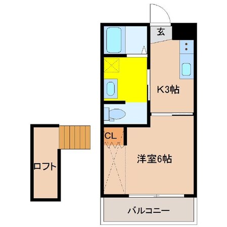 今村コーポの物件間取画像